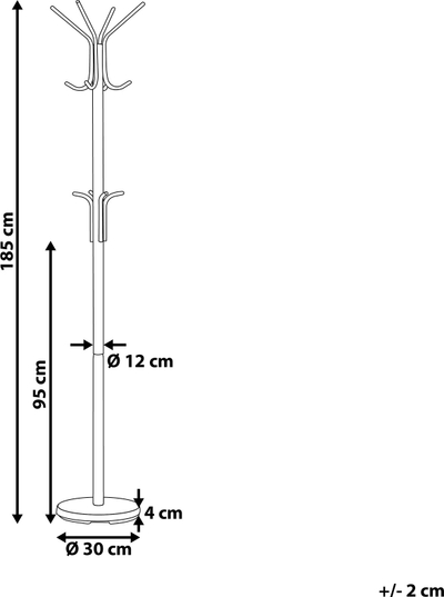 Varëse rrobash Beliani CLAXTON, metal, moderne, e zezë