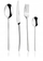 Set lugë pirunë thika Eternum Alaska, 24 copë, inox, argjendtë