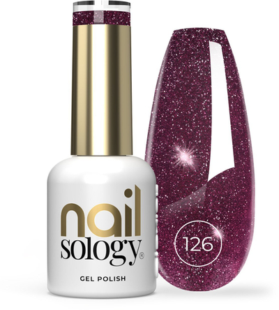 Llak xhel për thonj Clavier Nailsology 126 Red Dress Moment, 8ml, me shkëlqim, burgundy