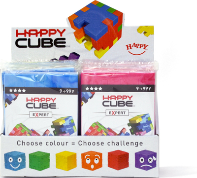 Loja me pazëll Smartgames Happy Cube Expert, 2D dhe 3D, shumëngjyrëshe
