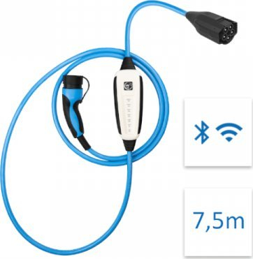 Karikues portativ NRGkick Pure Standard 32A, 22kW, WLAN dhe Bluetooth, 7.5m, gri