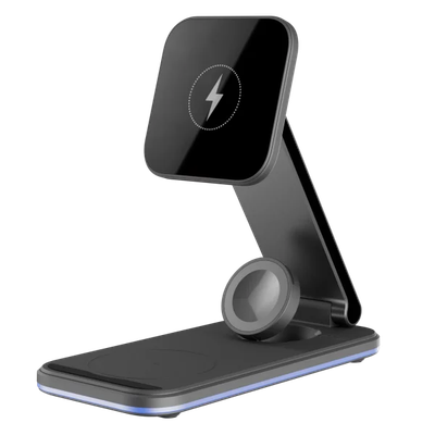 Karikues wireless 3 në 1 Proove Energy Fold, 15W, i zi