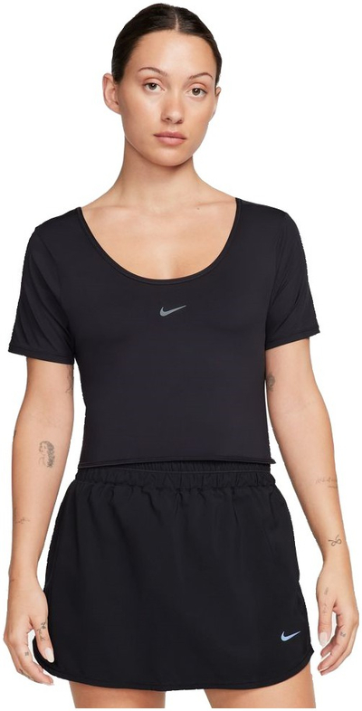 Спортска блуза Nike One Classic Cropped Twist, за жени, црна