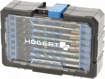 Set bitash për kaçavidë Hogert Technik HT1S801, 35 pjesë, kasetë plastike
