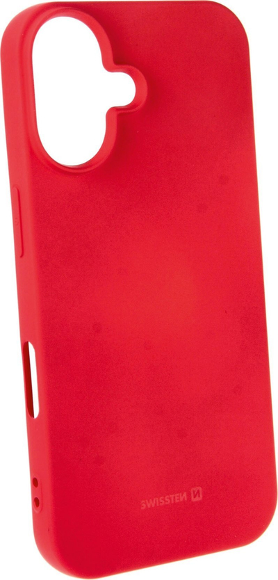 Mbulesë telefoni Swissten Soft Joy, për iPhone 16 Plus, TPU, e kuqe