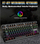 Механичка тастатура Forev FV-Q301, 87 тастери, RGB, црна