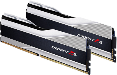 Module të memories G.Skill Trident Z5 32GB (2x16GB) DDR5 6400 CL32, të argjendta