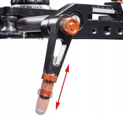 Slider kamere Walimex 21640, karboni, këmbë të rregullueshme, i zi