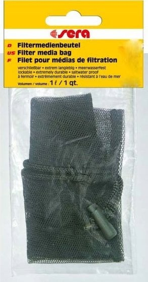 Qese filtruese akuariumi Sera Filtermedia Bag 2, për media filtruese, e bardhë