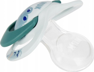 Cuclë NUK USP, set 2 copë, 6–18 muaj, ditë dhe natë, gri blu
