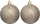 Toptha për zbukurim peme Krishtlindjesh DECORATIVE PLASTIC SAFE BAUBLE, set me 6 copë, 80mm, ngjyrë shampanjë