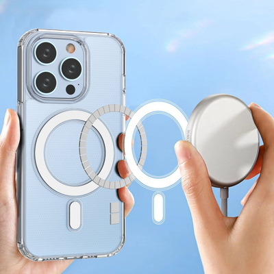 Mbrojtëse telefoni për iPhone 14 Pro, transparente, magnetike MagSafe