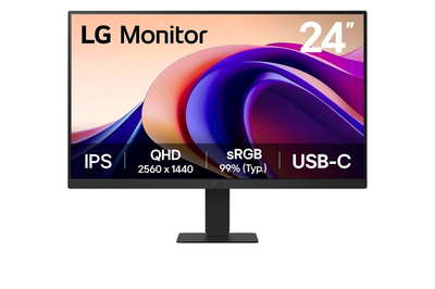 Монитор LG 24U631A-B, 24", QHD 2560x1440, USB-C, црн