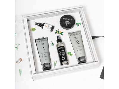 Set për flokë Tomas Arsov Shampo 250 ml + Zbutës 250 ml + Maskë 100 ml + Vaj 50 ml + Trajtues 200 ml