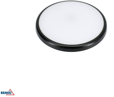 Llambë tavani LED Bemko DIAna, 16W, 4000K, 1600 lm, IP66, e zezë