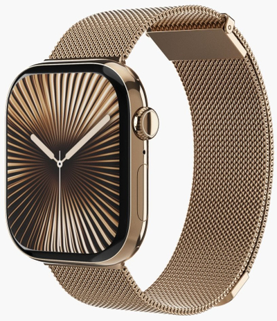 Rrip ore Vonmählen Milanese Loop 2, çelik inox, 44 45 46 49mm, ngjyrë gold