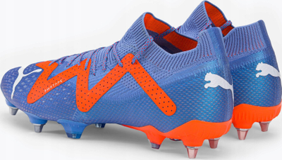 Këpucë futbolli Puma FUTURE ULTIMATE MxSG, për bar të butë, unisex, blu me portokalli