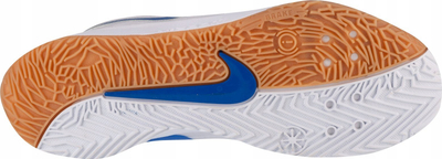 Atlete volejbolli Nike Air Zoom Hyperace 3, për sallë, me rrjetë, të bardha me blu