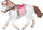 Figurë lodër Papo Horses and Ponies Walking, PVC, shumëngjyrëshe