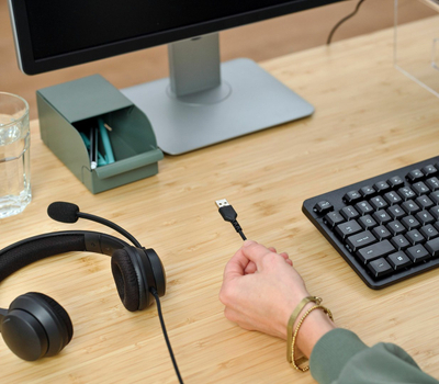 Слушалки Trust HS-260, со кабел, USB Type A, црни