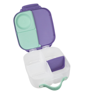 Kuti ushqimi b.box Mini Snack Box, me ndarje, blu jeshile