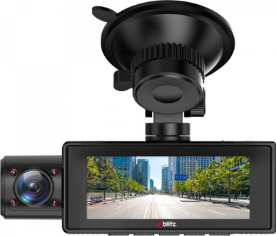 Kamerë për makinë Xblitz Jera, me dy sy, Full HD, ekran 3.16", e zezë
