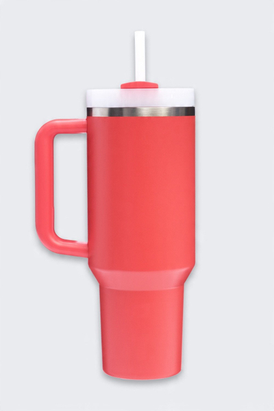 Termus Stanley Quencher H2.0 FlowState Tumbler 1.2L, çelik inoksi, portokalli