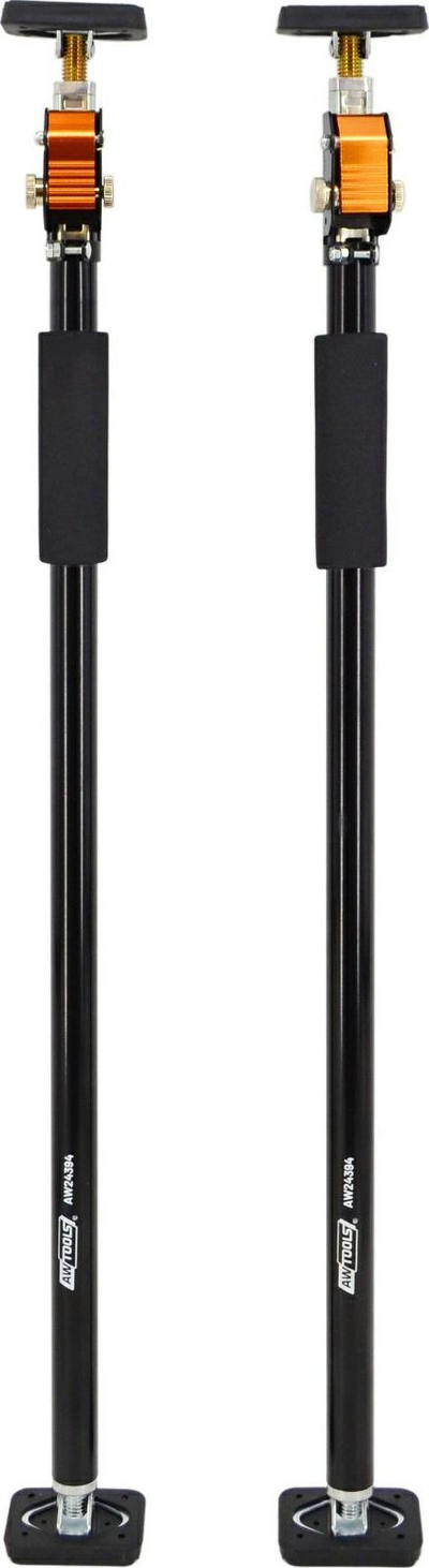 Stativ teleskopik AWTools AW24394, 90-160 cm, set 2 copë, i verdhë