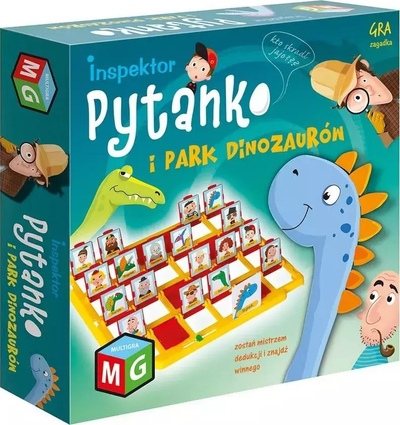 Libër për kalamaj Inspector Pytanko And The Dinosaur Park, aventurë, edukativ