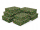 Kuti dhuratash për Krishtlindje Christmas A V011 E, karton 1.5mm, 32x20x8cm, jeshile e errët