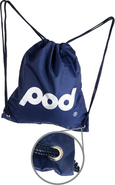 Çantë sportive Pod me korda, poliestër, blu navy