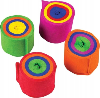Letër krep CENTRUM 80314, set me 4 shirita, 3.5cm x 10m, me shumë ngjyra