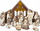 Stallë Krishtlindjesh Fééric Nativity Scene Christmas, 11 figura, 25 cm, shumëngjyrëshe