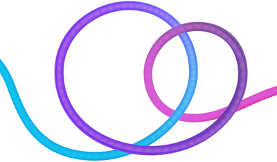 Декоративно осветлување Hombli Neon Tube, сет 2 парчиња, RGB, за надворешни простори
