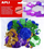 Sticker shkumë dekorativ APLI, forma të ndryshme, me shkëlqim, shumëngjyrësh