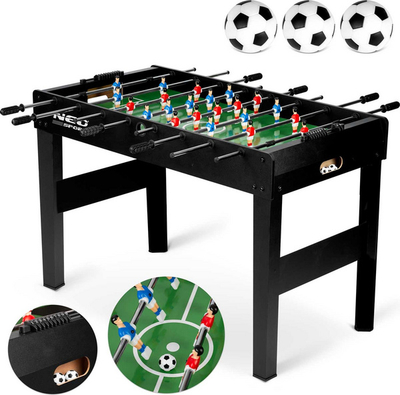 Tavolinë futbolli Neo-Sport (NS-805), 118x61x79 cm, e zezë