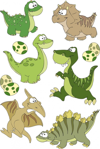 Ngjitëse Herma Sticker Magic Dino Kids, plastike, me sy lëvizës, shumëngjyrëshe