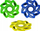Set frisbi Adar, 12 copë, 26 cm, shumëngjyrësh