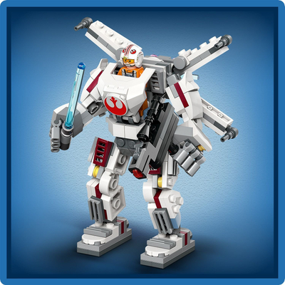 Set LEGO Luke Skywalker X Wing Mech, lodër ndërtuese, për Star Wars