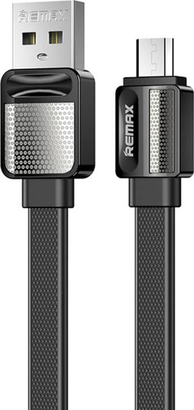 Kabllo USB Micro Remax Platinum Pro RC-154m, 1m, 2.4A, e zezë