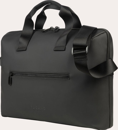 Çantë laptopi Tucano, 15.6", material i gomuar, e zezë