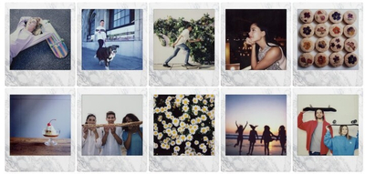 Film fotografik FujiFilm Instax White Marble, 10 copë