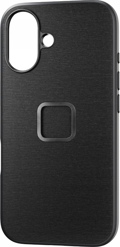 Kllëf telefoni Peak Design Everyday Fabric për iPhone 16, SlimLink magnetik, pëlhurë, ngjyrë charcoal