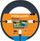 Zorrë kopshti Fiskars Solid 1076060, 13mm 1/2", 25m, portokalli