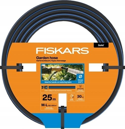 Zorrë kopshti Fiskars Solid 1076060, 13mm 1/2", 25m, portokalli