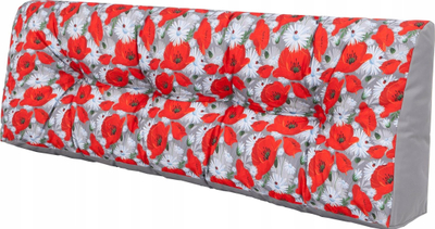 Jastëk i gjatë për mbajtëse palete Hobbygarden Leo, 120x40 cm, material Ekolen, gri