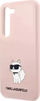 Kapak telefoni Karl Lagerfeld KLHCS23SSNCHBCP, për Samsung Galaxy S23, silikon, Choupette, rozë