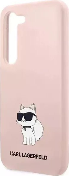 Kapak telefoni Karl Lagerfeld KLHCS23SSNCHBCP, për Samsung Galaxy S23, silikon, Choupette, rozë