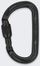 Карабинер Petzl AmD, алуминиум, завртково заклучување, црн
