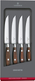 Set thika bifteku Victorinox, 4 copë, druri